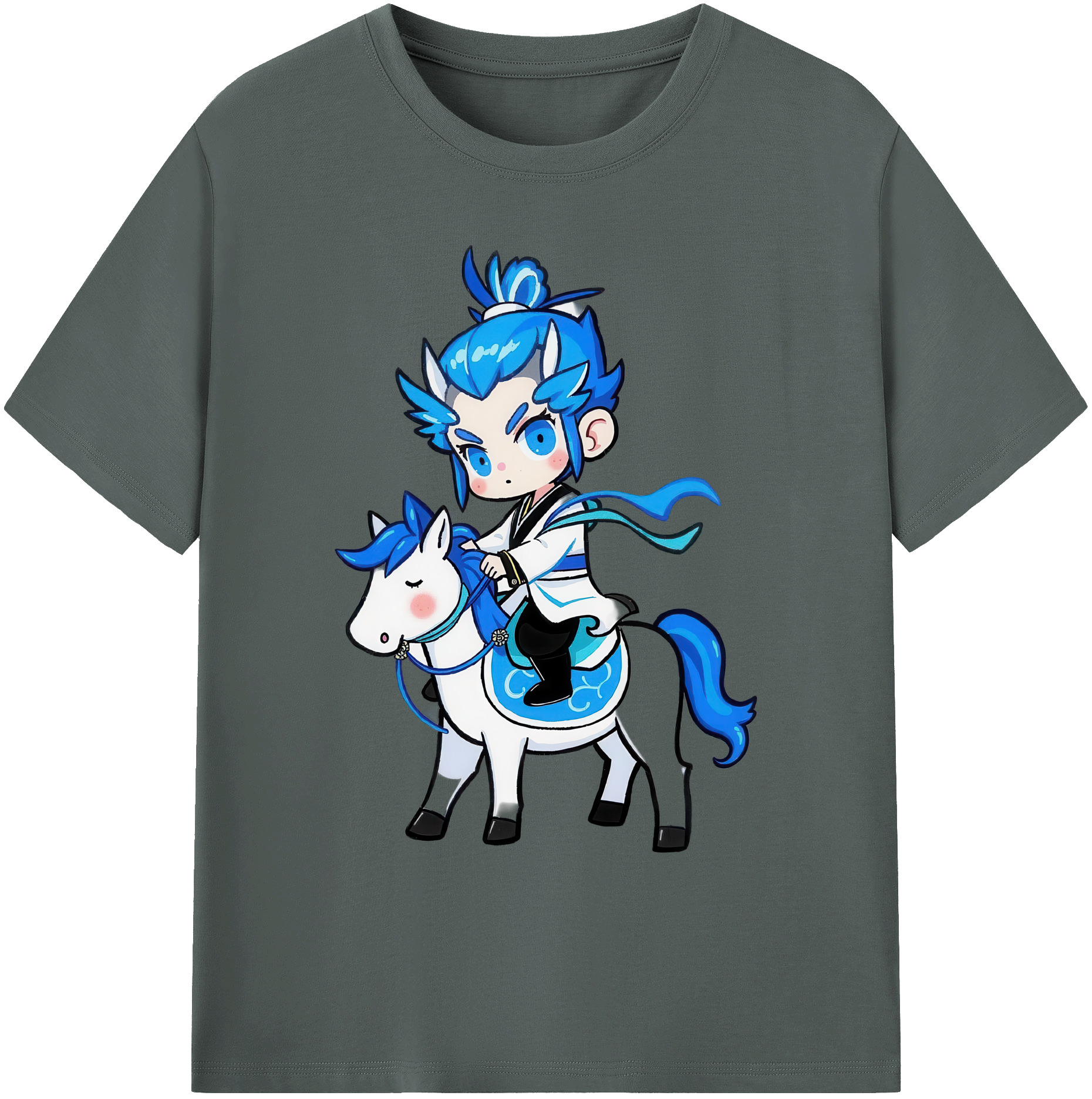 （画像用） Ne Zha 2 ナタ 魔童の大暴れ 綿100％ メンズ半袖Tシャツ｜肌触りやわらか＆通気性